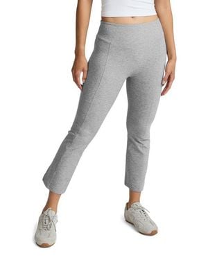 Beyond Yoga Spacedye Pintuck Kick Flare Pants - Gray