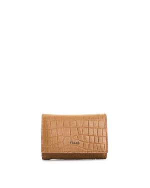 Velez Embossed Leather Wallet - White
