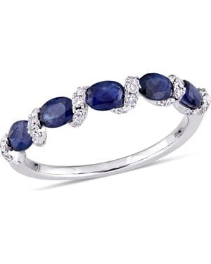 Julianna B Diamond Ribbon Ring 14K - Blue