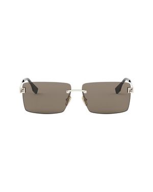 Fendi Sky Rimless Rectangular Sunglasses - Multicolor