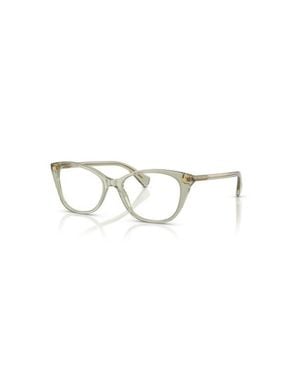 Ralph 53Mm Rectangle Optical Glasses - Green