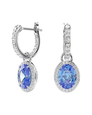 Swarovski Una Drop Hoop Earrings - Blue
