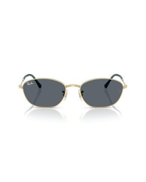 Ray-Ban 58Mm Irregular Oval Sunglasses - Blue
