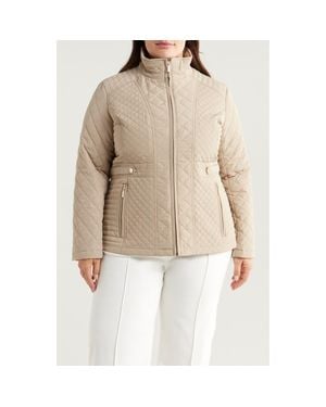Gallery Quilted Water-Resistant Jacket - Natural