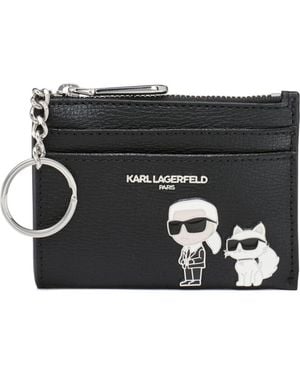 Karl Lagerfeld Care Case W/ Key Ring - Black