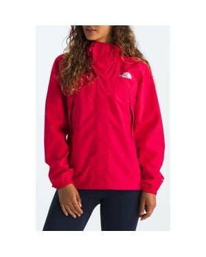 The North Face Antora Waterproof Hooded Rain Jacket - Red
