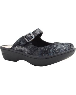 Alegria By Pg Lite Fabel Flat Mule - Black