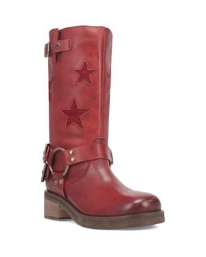 Dingo Blacklist Moto Boot - Red