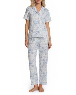 Flora Nikrooz Luna Set Of 2 Pajamas - Blue