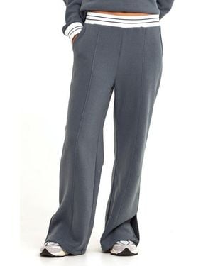Threads For Thought Bellona Triblend Fleece Wide Leg Pants - Blue