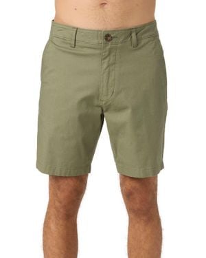 O'neill Sportswear Jay Flat Front Stretch Cotton Chino Shorts - Green