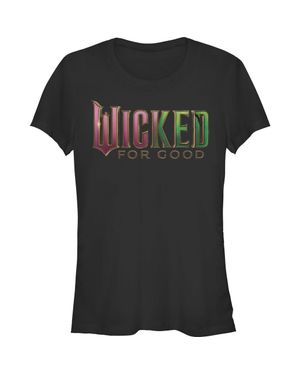 Wicked: For Good Junior's Official And Logo T-Shirt - Black