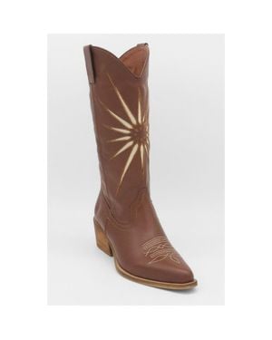Stivali New York Moonrise Western Cowboy Boots - Brown