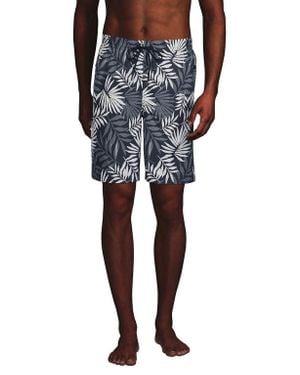 Lands' End 9 Volley Hydroliner Swim Trunks - Black