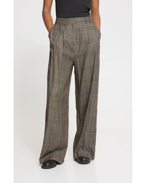 Ichi Ihlaito High Waist Wide Leg Pants - Multicolor