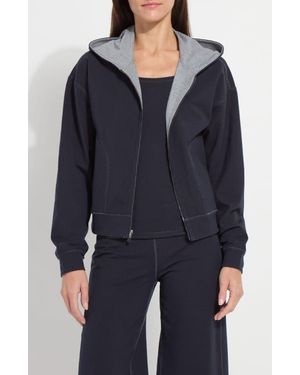Lyssé Jovie Reversible Zip Hoodie - Blue