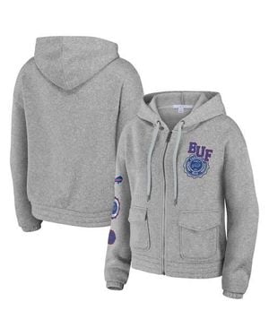 WEAR by Erin Andrews Buffalo Bills Full-Zip Hoodie - Gray