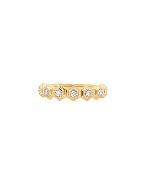 Sara Weinstock Honeycomb Diamond Half Eternity Ring - Multicolor