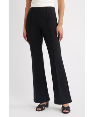 Open Edit Muse Ponte Flare Pants - Black