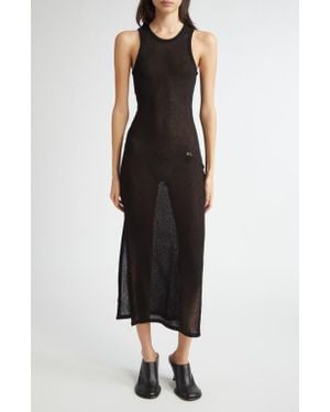 Eckhaus Latta Spiral Sleeveless Dress - Black