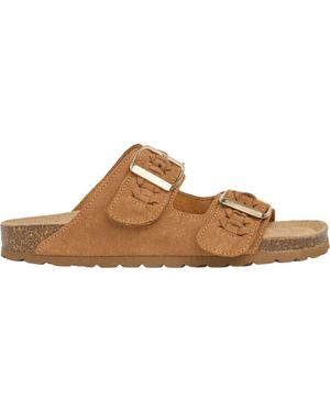 Celtic & Co. Plait Detail Slide - Brown