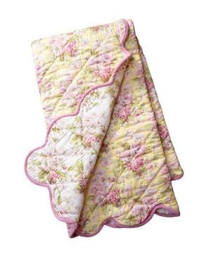 Modern Prairie Apple Blossom Throw - Yellow