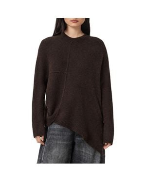 AllSaints Lock Merino Wool Blend Sweater - Black