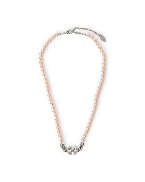 Off-White c/o Virgil Abloh Arrow Pearl Full Necklace -Soft - White