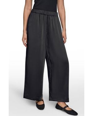 Donna Karan Wide Leg Pants - Black