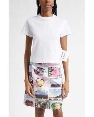 Sandy Liang Cotton Baby Tee - White