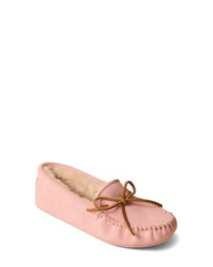 Minnetonka Faux Fur Lined Soft Sole Slipper - Pink
