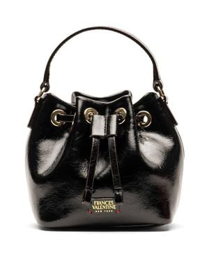 Frances Valentine Minnie Leather Bucket Bag - Black