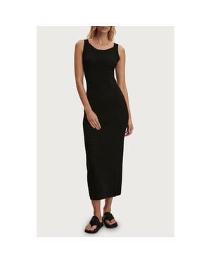 Varley Cusack Cotton Knit Dress - Black