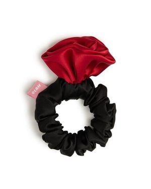 OLAH La Frida Rosa Silk Scrunchie - Red