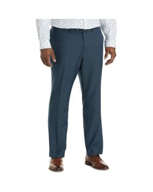 JV Reflex Big & Tall Solid Suit Pants - Blue
