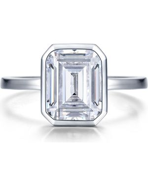 Lafonn Emerald Cut Simulated Diamond Ring - Blue