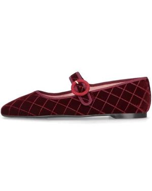 Pretty Ballerinas Square Toe Mary Jane - Red