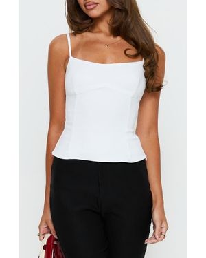 Princess Polly Elanah Structured Cami Top - White