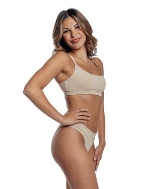 Cheeky Cherry Ultra Smooth Scoop Bralette - Brown
