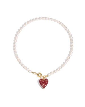 Classicharms Esmée Dot Murano Heart Pendant Necklace - White