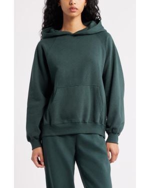BP. Fleece Detail Oversize Raglan Hoodie - Green