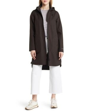 Ilse Jacobsen Hooded Water Repellent Rain Jacket - Black