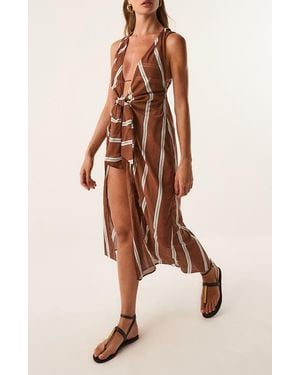 ViX Mita Long Cover-Up Dress - Multicolor
