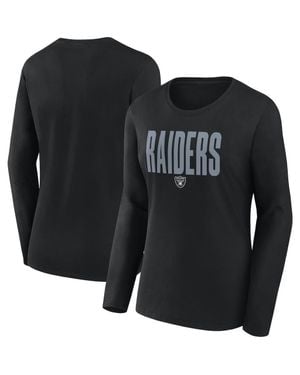 LOGO ATHLETIC Las Vegas Raiders Grip Long Sleeve T-Shirt - Black