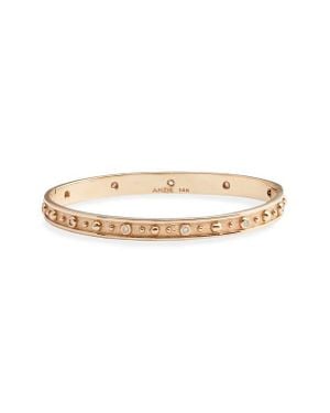 Anzie Dew Drop Méditerranée Bangle Bracelet - White