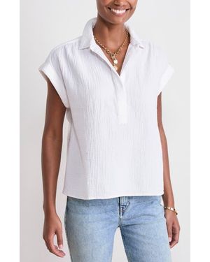 Vineyard Vines Cotton Short Sleeve Shirt - White