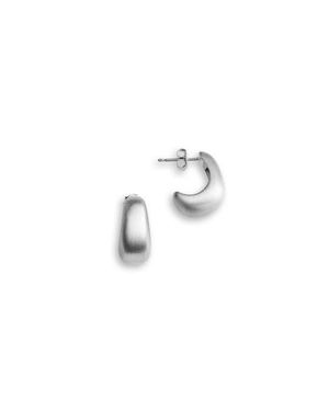 LOUPN Curved Earrings - Metallic