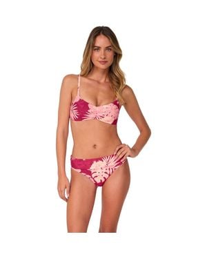 Swim Systems Sylvia Bralette Bikini Swimsuit Top - Red