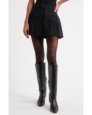 Open Edit The Icon Pleated Miniskirt - Black
