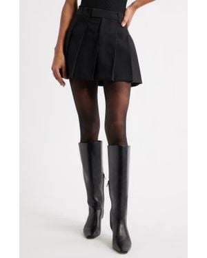 Open Edit The Icon Pleated Miniskirt - Black